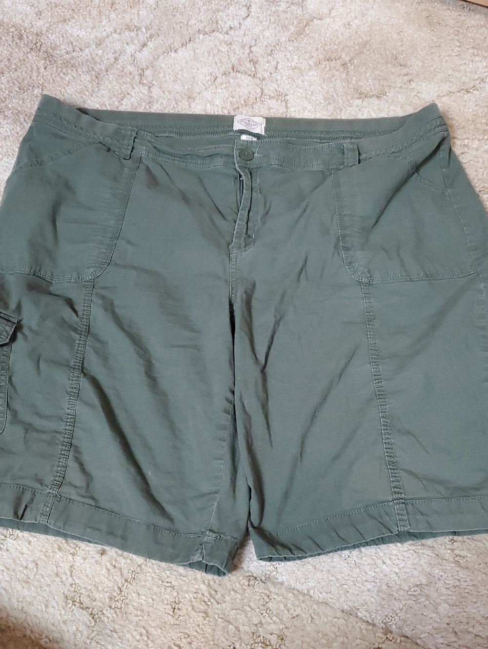 St. John's Bay Olive Green Bermuda Shorts with Side Pocket
